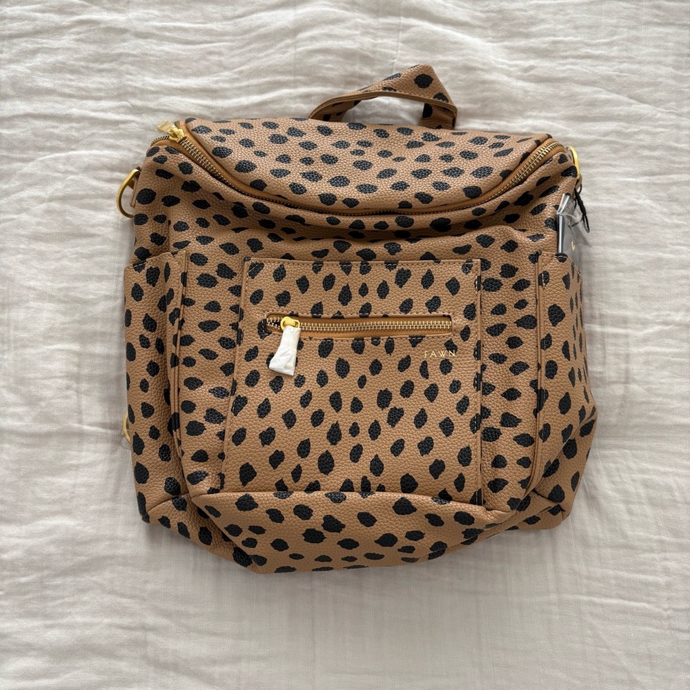 Spotted Tan Women's Backpack Tote